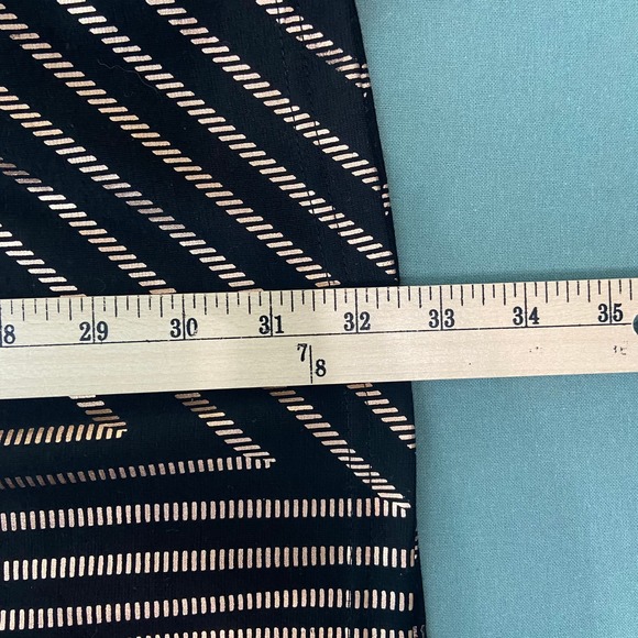 Minkpink Vanishing Point Mini Dress Large Black Gold Patterned Print Bodycon - Picture 9 of 12